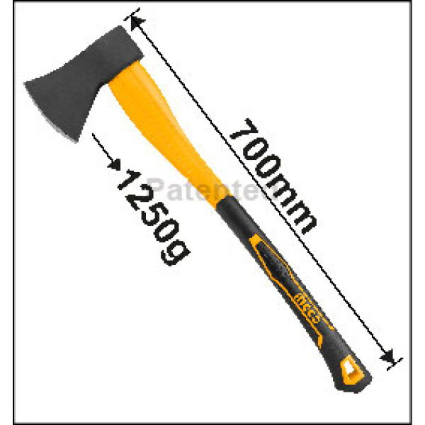 HACHA INGCO DE MANO 1250GR 70CM HAX02012508 HACHA INGCO DE MANO 1250GR 70CM HAX02012508