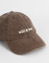 Caps Denim Gorra Denim Bordada - Marron Chocolate