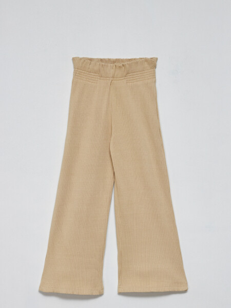 Pantalón en rib oxford Beige