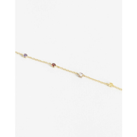 Pulseras Flexibles Cubic zirconia Dorado