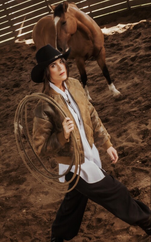 BOMBER CAPITONEADA JUSTINA VINTAGE
