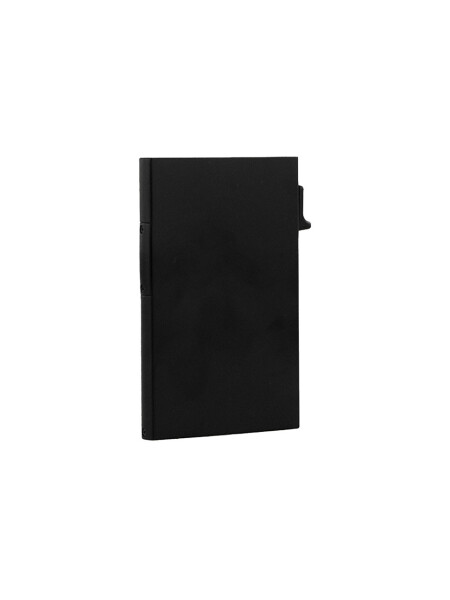 METAL CARD HOLDER WALLET BLACK