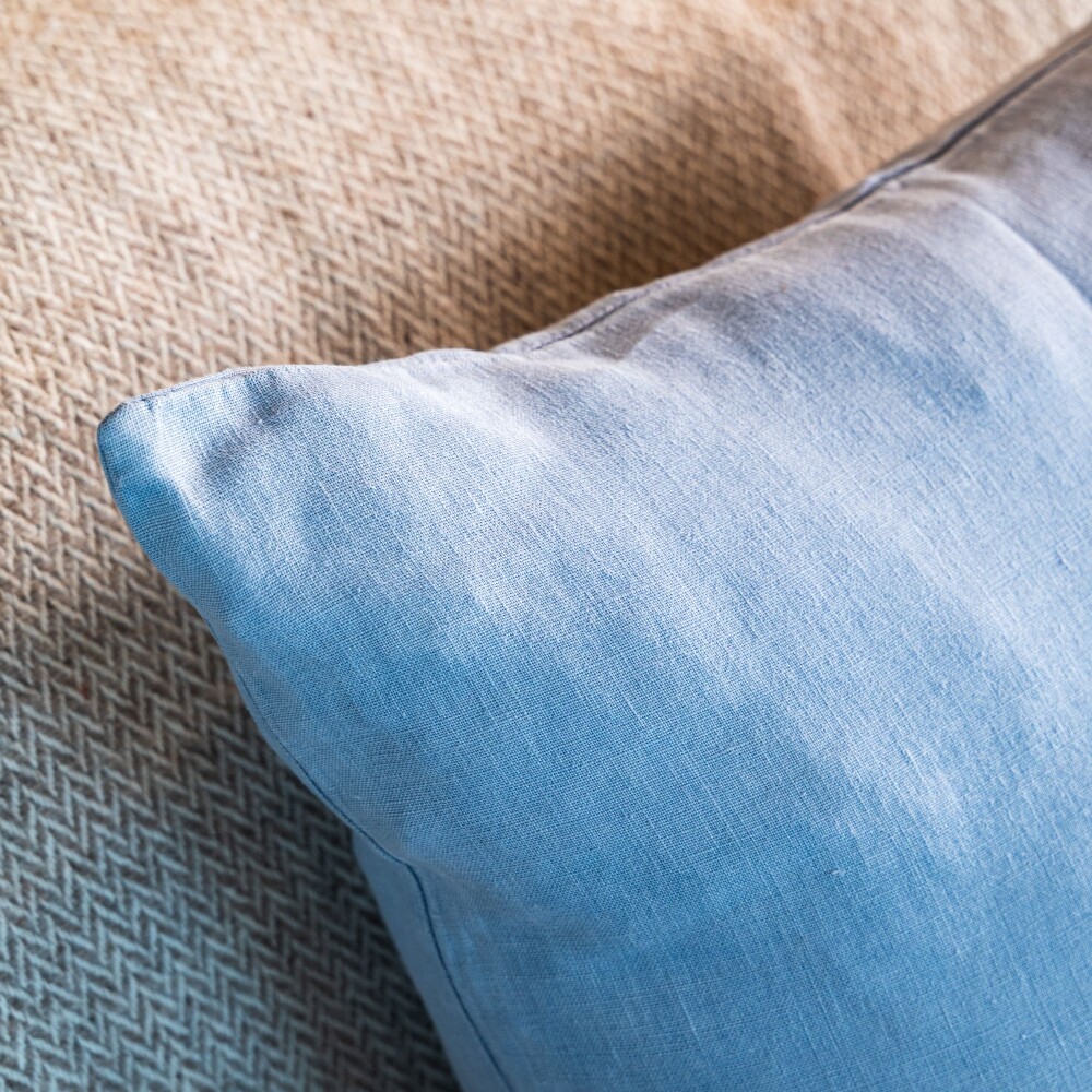 Almohadón lino, celeste Almohadón lino, celeste
