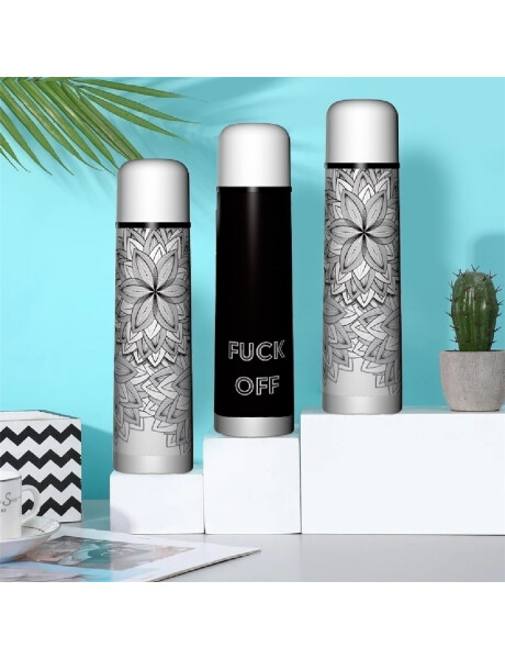 TERMO BALA 750ML A.INOX DISEÑO MANDALA FUCK OFF TERMO BALA 750ML A.INOX DISEÑO MANDALA FUCK OFF
