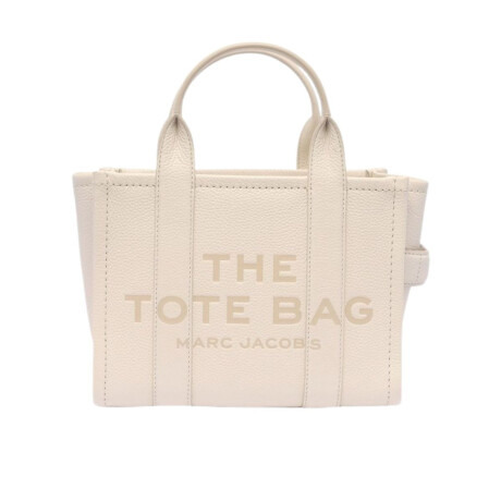 MARC JACOBS - THE LEATHER SMALL TOTE BAG Blanco