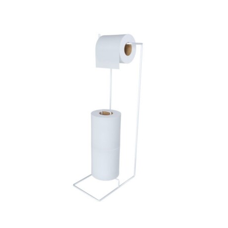 Soporte de papel higiénico para piso BLANCO