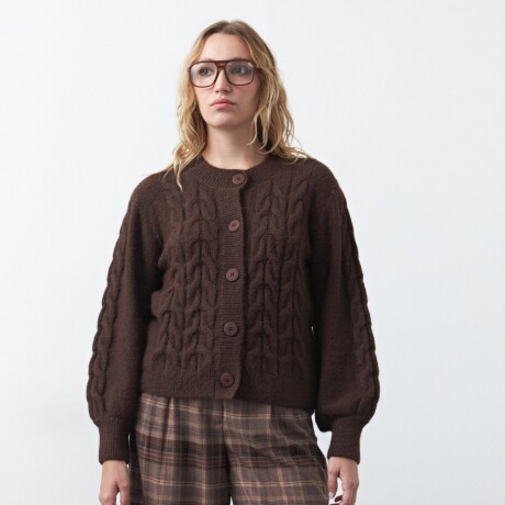 CARDIGAN BOREAL Chocolate