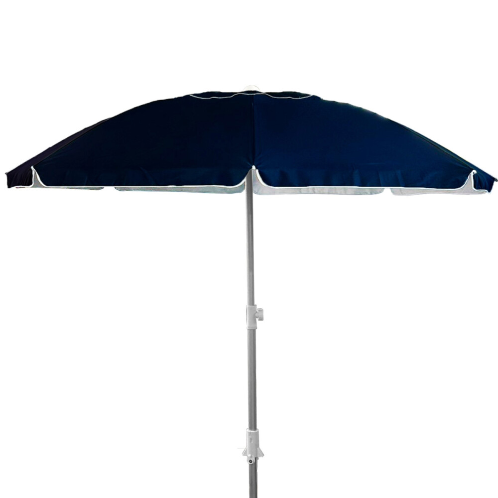 Sombrilla Playa Premium 2.5mts C/tirabuzon Y C.viento Ups50 AZUL