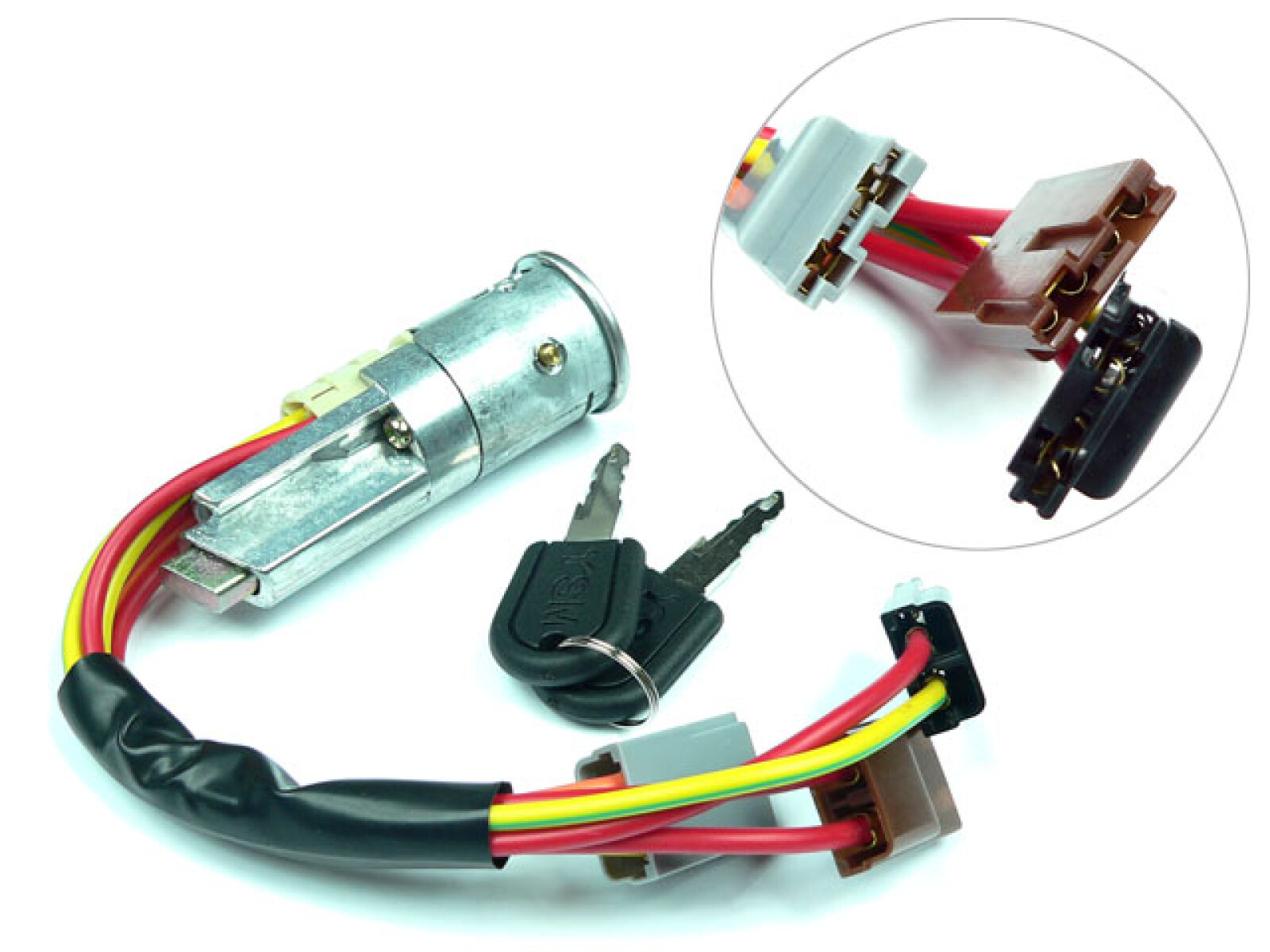 LLAVE CONTACTO ARRANQUE CITROEN - PEUGEOT 306 ZX AX SAXO 92/ 6 CABLES CORTO 8CM - 