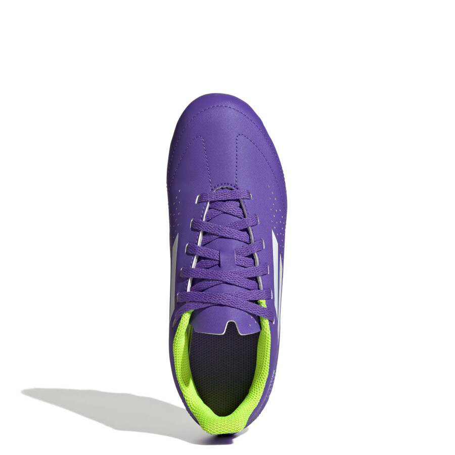 Championes de Niños Adidas Futbol 11 III FxG Púrpura - Blanco - Amarillo Limon