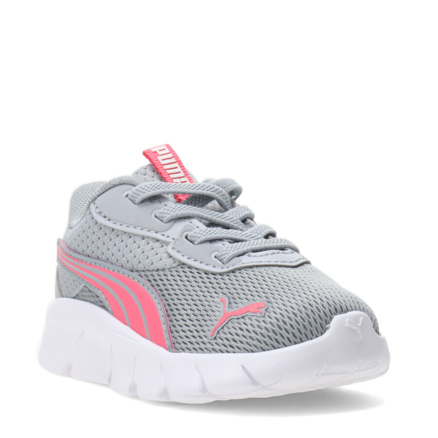 Championes Infantiles Puma Flexfocus Modern Gris - Rosa