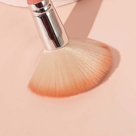Set Maquillaje 5 Brochas c/ Porta Pinceles + Esponjas Rostro Tornasolado