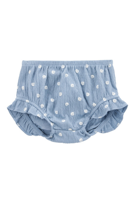 Set tres piezas, short y musculosa de jersey arrugado, más body de algodón Set tres piezas, short y musculosa de jersey arrugado, más body de algodón