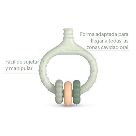 Pre-Cepillo Masajeador Encías Bebé +0m Silicona Ligero Suave Verde