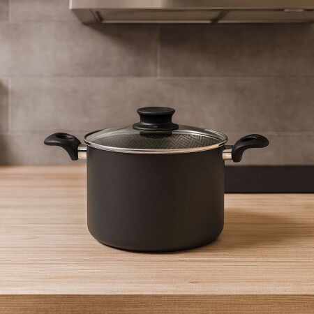 OLLA TRAMONTINA PARIS 22CM 5,7 LITROS NEGRO