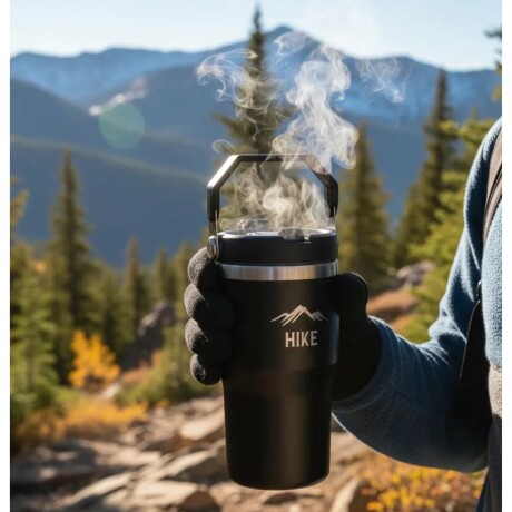 Termo Grip 590 ML Hike Color Negro