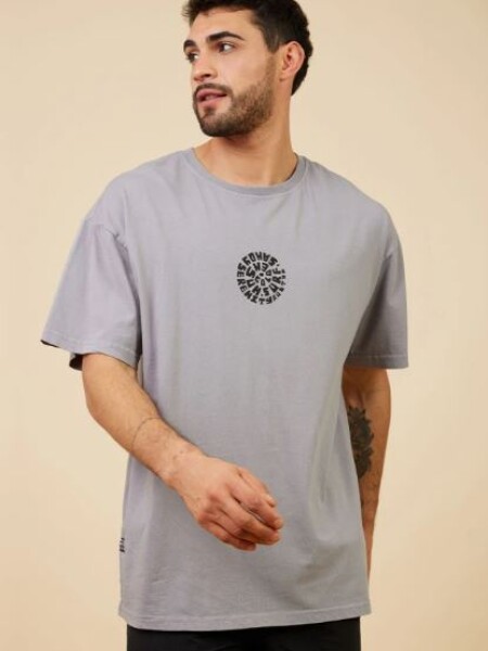 T-SHIRT RUSTY GAIMAN GRIS