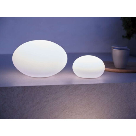 Lámpara solar HAVESANGER Ø25xH17cm blanco Blanco