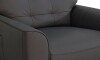 Poltrona Reclinable Eléctrica 100% cuero - Aurora Gris Oscuro