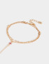 Pulseras Flexibles Pulsera Flexible Con Anillo Unido - Dorado