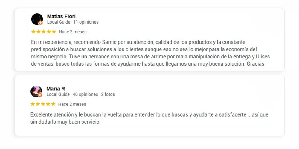 Opiniones Clientes 2