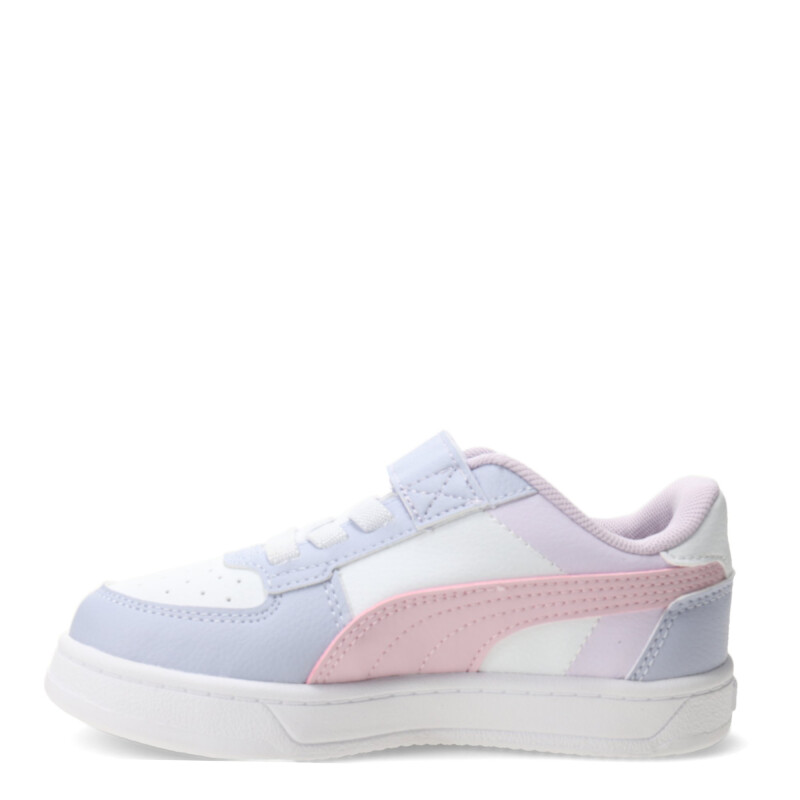 Championes Infantiles Puma Caven 2.0 Block Blanco - Lila - Rojo
