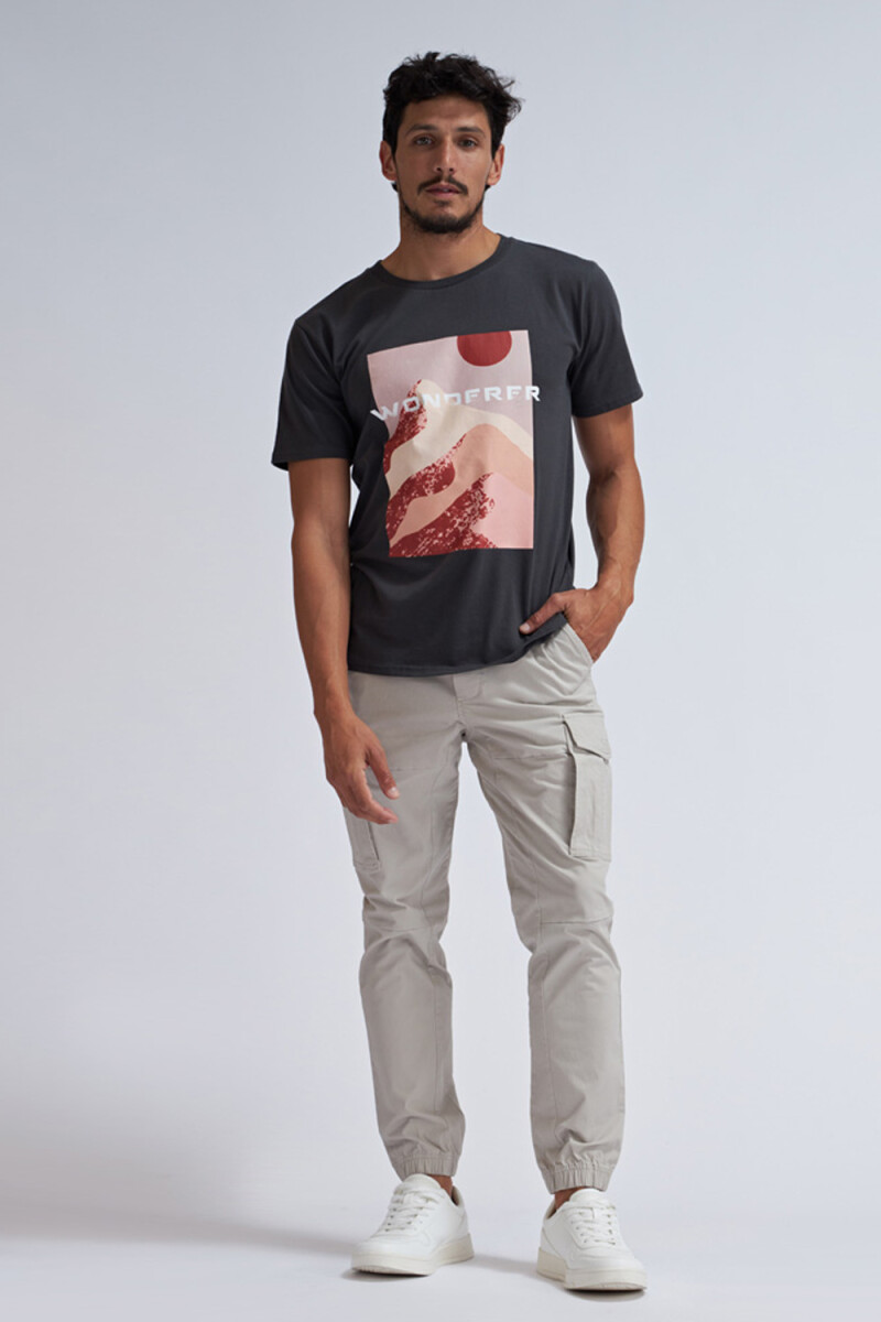 Pantalón cargo jogger Gris Claro