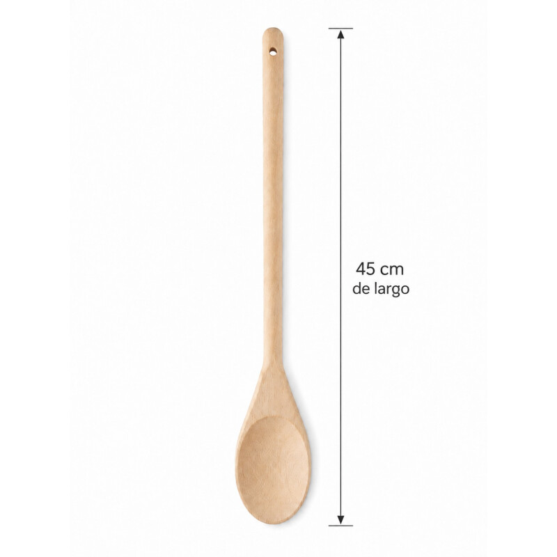 Cuchara de Madera 45 cm Mango Largo para Cocina Cuchara de Madera 45 cm Mango Largo para Cocina