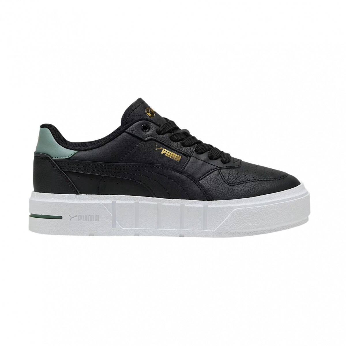 Championes Puma Cali Court - Black/White/Green 