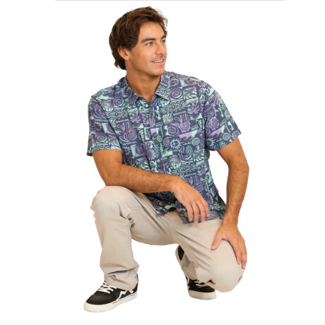 Camisa MC Maui and Sons - Sable Bloom - Multicolor Camisa MC Maui and Sons - Sable Bloom - Multicolor