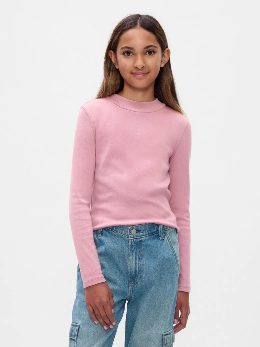Remera Polera Niña - Lilas Pink 16-1708 Tcx 