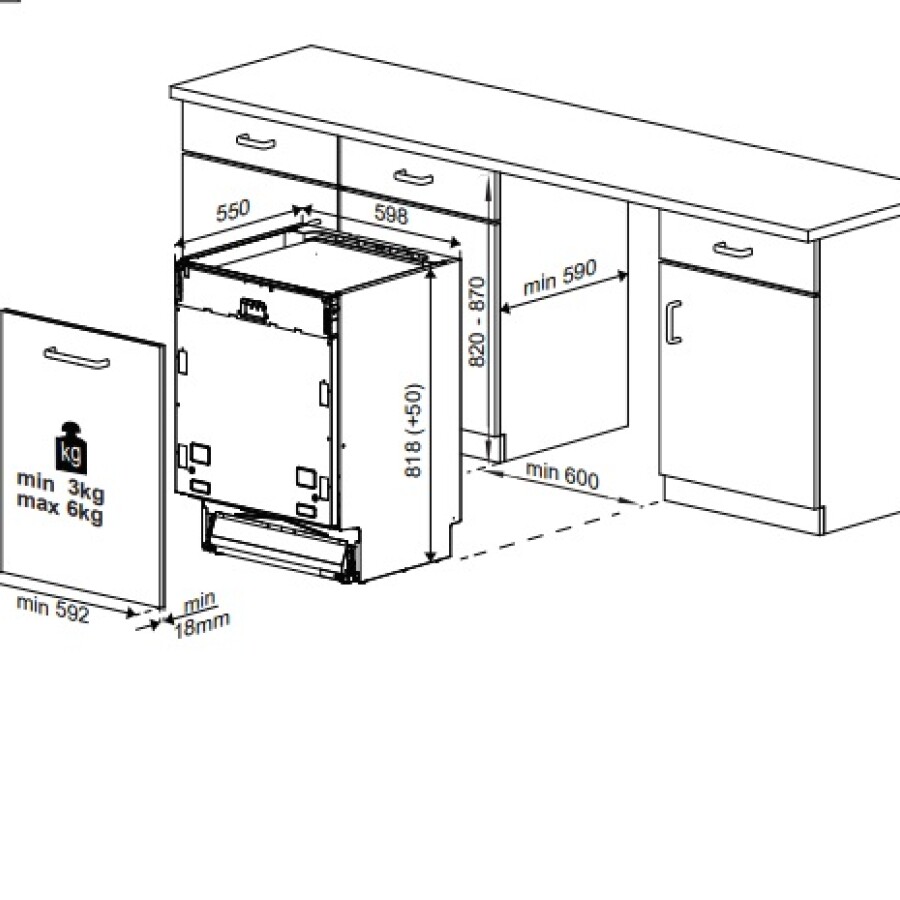 Lavavajillas Beko de 13 servicios DIN 35320 Lavavajillas Beko de 13 servicios DIN 35320