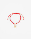 Pulseras Flexibles Lucky charm Pulsera Flexible Dije Trébol - Rojo Cereza