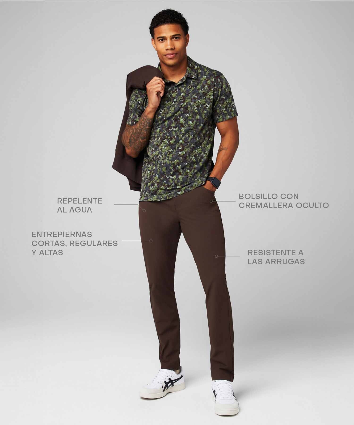 Pantalón The Don 5-Pocket Slim Pant Hombre Cacao