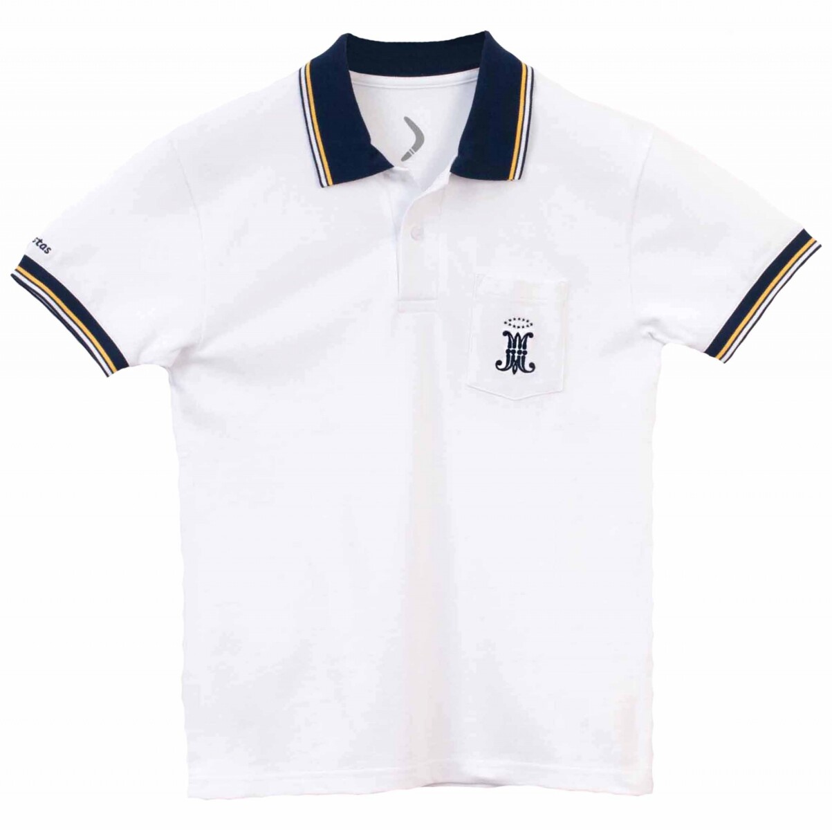 Remera Polo Primaria manga corta Maristas - Blanco 