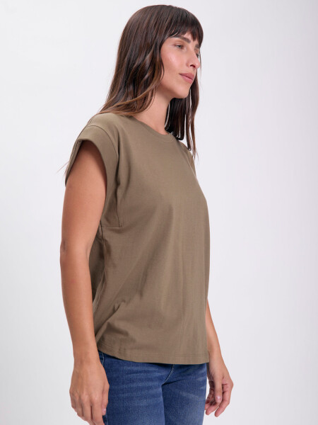 Remera sin mangas Verde