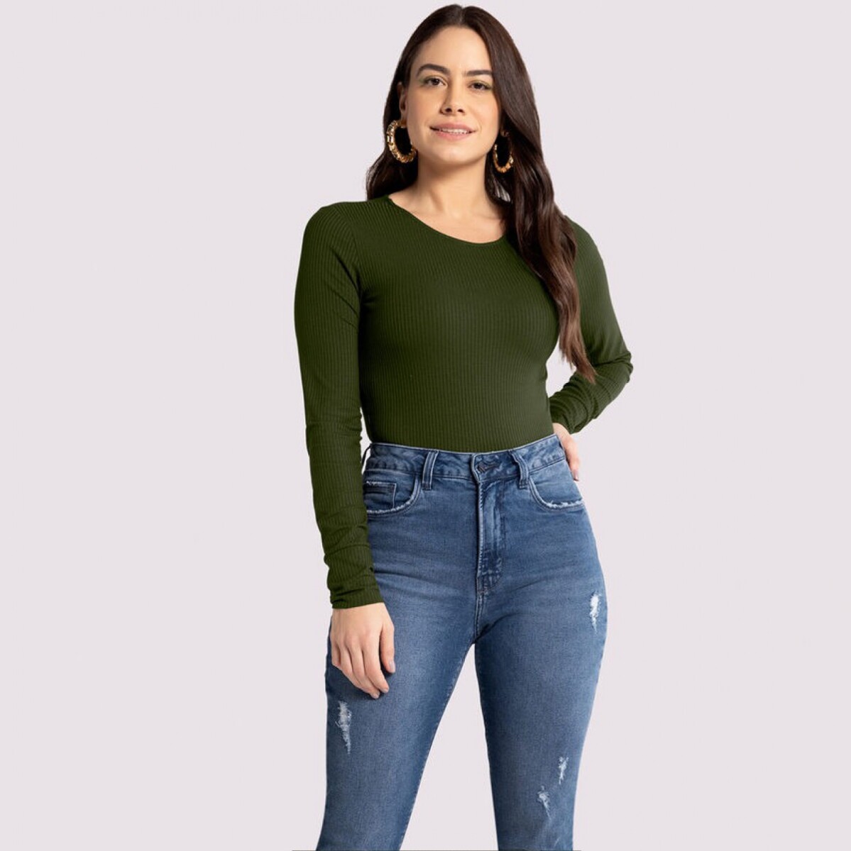 Jeans Skinny Cintura Alta - Azul 