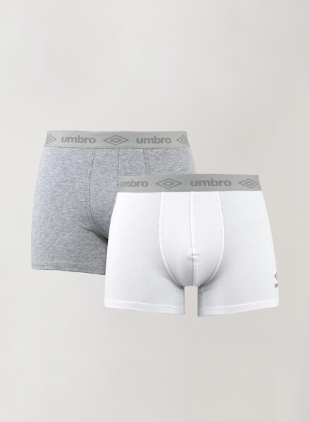 Pack x 2 boxer umbro algodón lycra Blanco