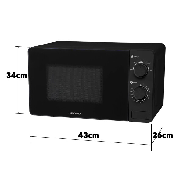 Microondas Xion 20 L Xi-mw22 20 L MICROONDAS XION 20LT NEGRO XI-MW22 AP