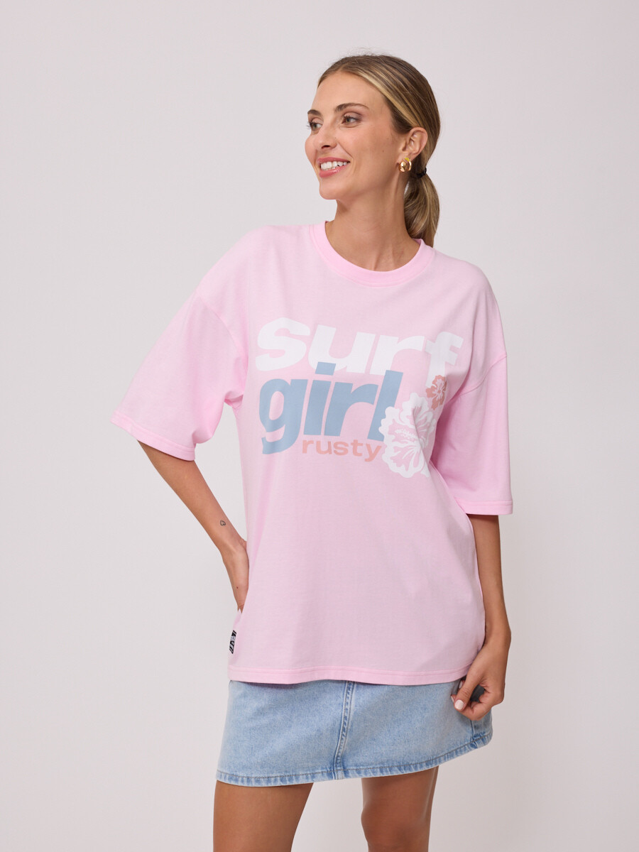 T-SHIRT SEREIA RUSTY - Rosa Claro 