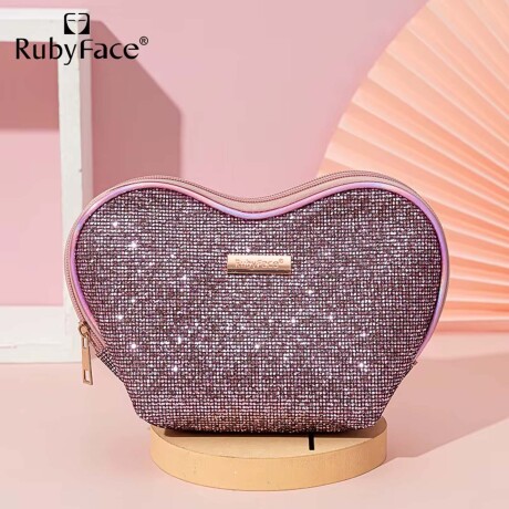 Set Completo cepillos para Maquillaje 8 Piezas con Estuche Rosado