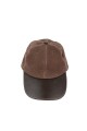 Gorro de cuero Marron