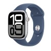 Apple Watch Series 10 46mm Silver Al Denim SB M/L (MWWM3LW/A) Apple Watch Series 10 46mm Silver Al Denim SB M/L (MWWM3LW/A)