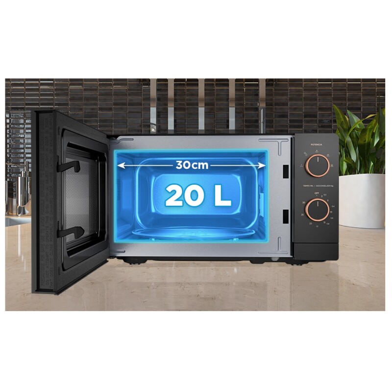 Microondas 20l Midea Inverter Negro Mmop01mz-mmpfbk Microondas 20l Midea Inverter Negro Mmop01mz-mmpfbk