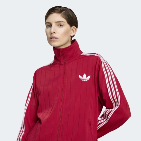 Campera Adidas Pinstripe Firebird Rojo