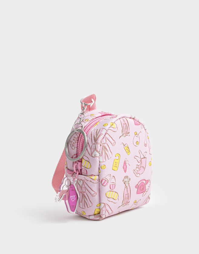 Llavero Mochila Llavero & Charm De Mochila Hotel Tm - Rosa Claro