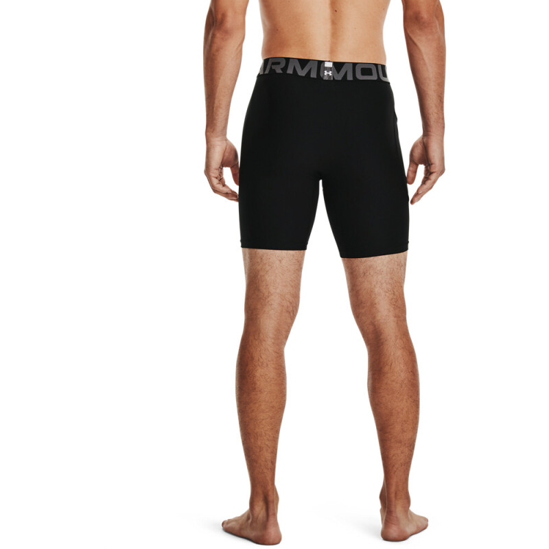 UA HG Armour Shorts-WHT BLK-001