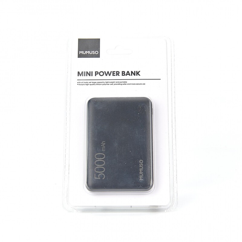 MINI BANCO DE ENERGÍA (5000 MAH/NEGRO) MINI BANCO DE ENERGÍA (5000 MAH/NEGRO)