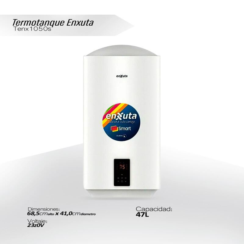 Termotanque Enxuta 47 L Tenx1050s Smart Acero Termotanque Enxuta 47 L Tenx1050s Smart Acero