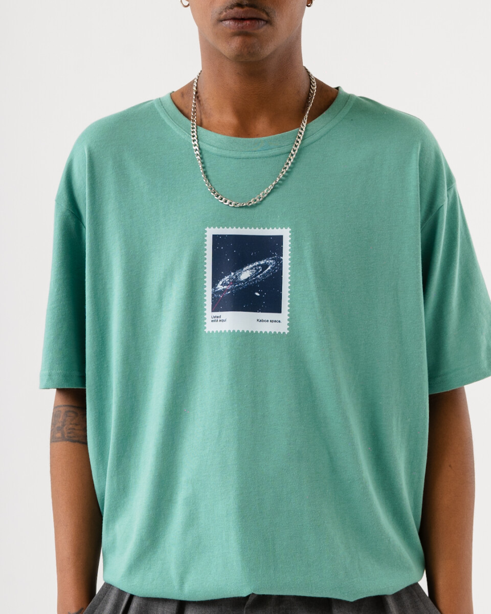 REMERA GALAXY VERDE 